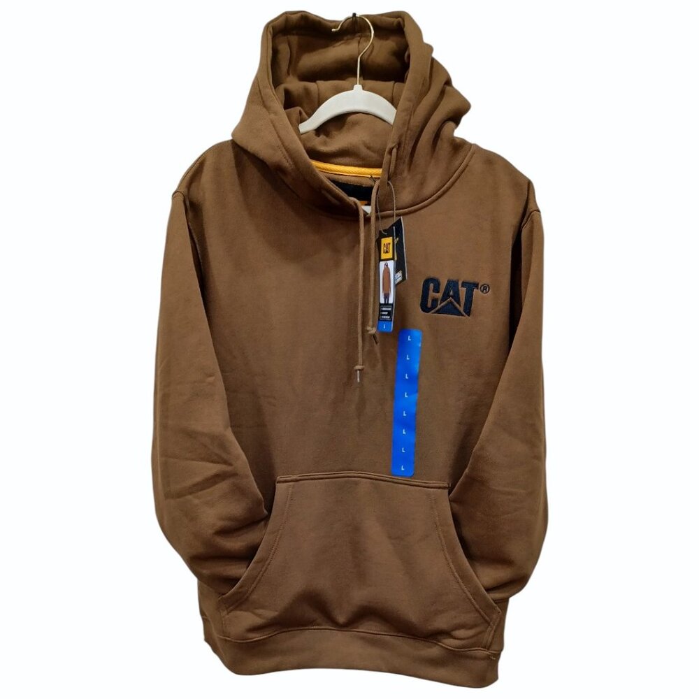 CAT Men’s Heavyweight Fleece Hoodie – Camel/Tan